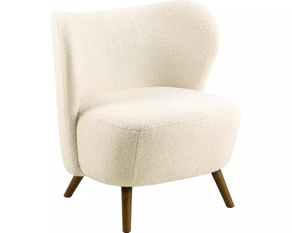 AC Design Sessel Crosby Holz/Textil, Cream