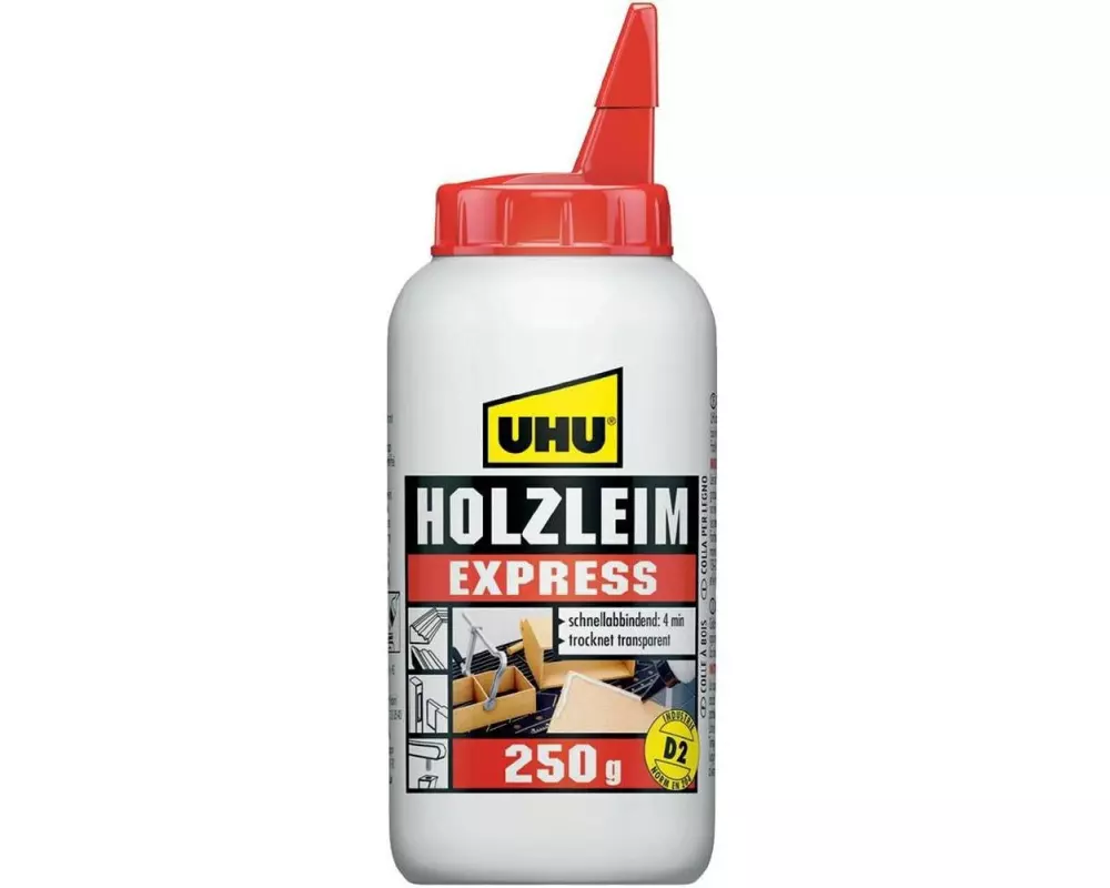 UHU Klebstoff Express Holz 250 g, Transparent