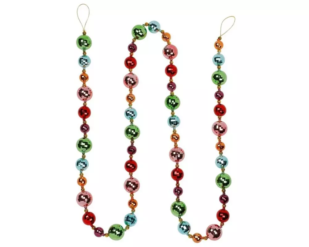 Holly & Jolly Girlande Kugelmix Mille Fiori, 275 cm Mehrfarbig
