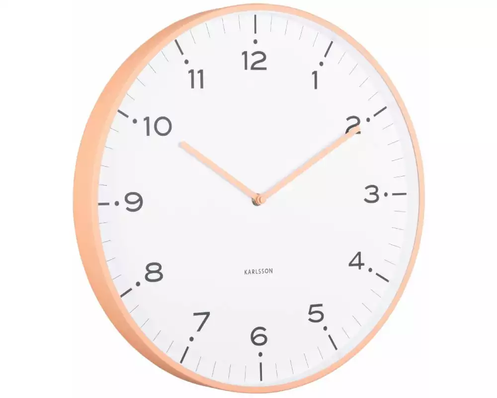 KARLSSON Wanduhr Circus Rings Peach orange