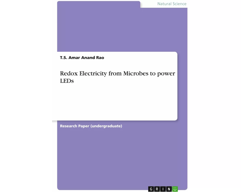 Redox Electricity from Microbes to power LEDs