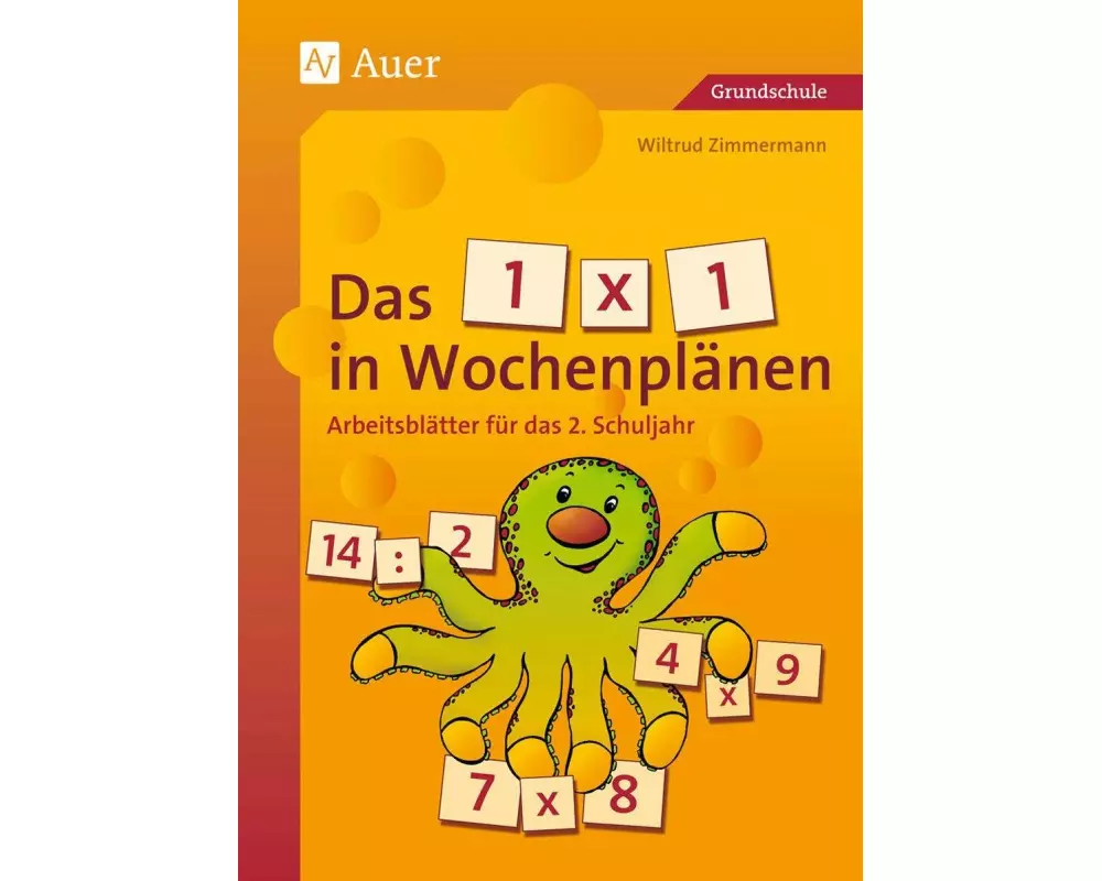 Das 1 x 1 in Wochenplänen, Klasse 2