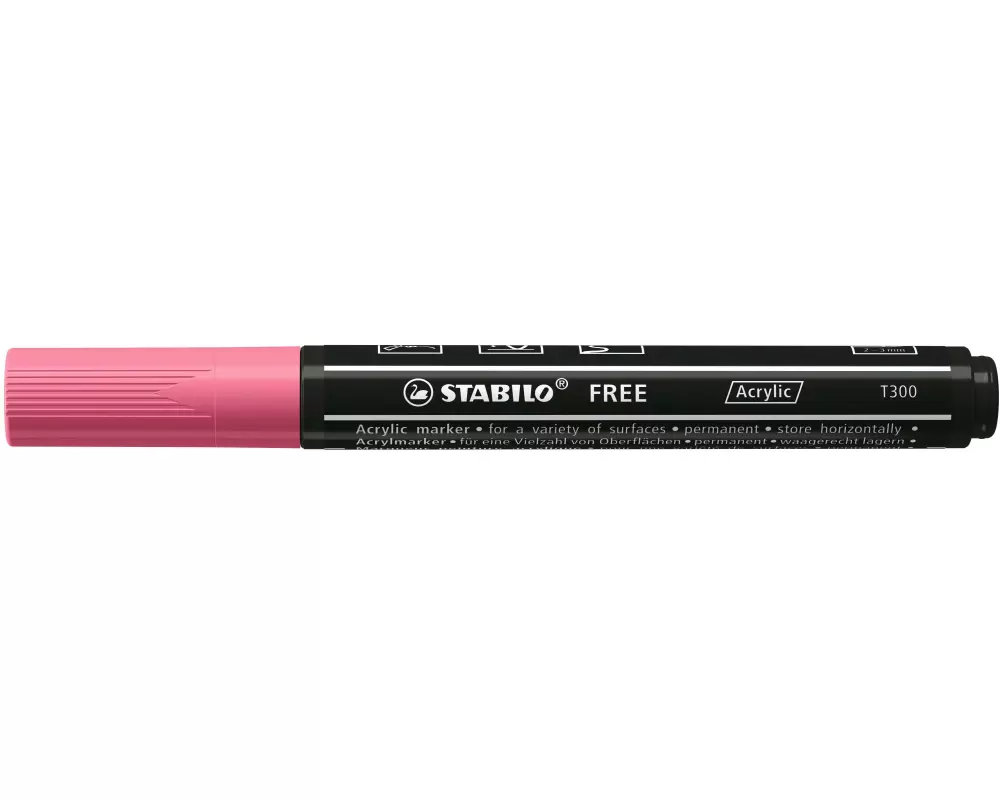 STABILO Acrylmarker Free Acrylic T300 Pink