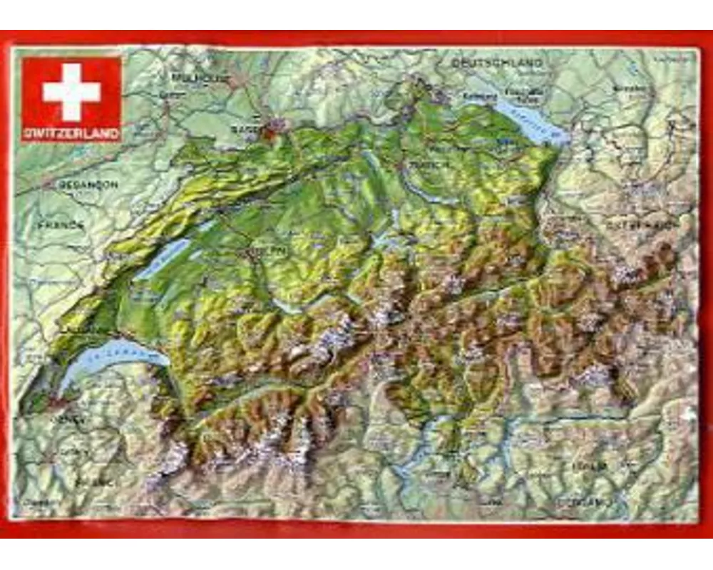 32440; AK Geo Relief: Schweiz Switzerland