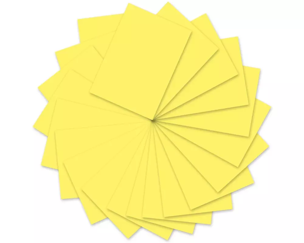 URSUS Tonzeichenpapier A4, 130 g/m², 100 Blatt, Intensivgelb