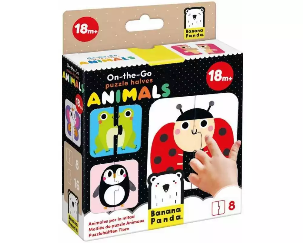 Banana Panda Puzzle On-the-Go Puzzlehälften Tiere