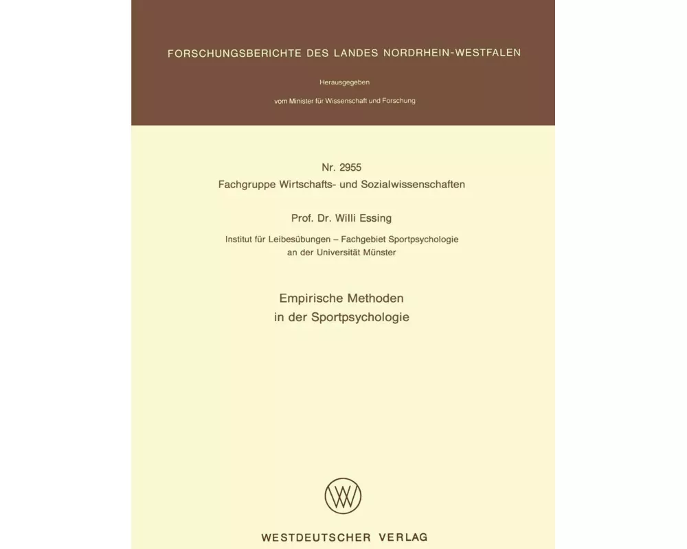 Empirische Methoden in der Sportpsychologie