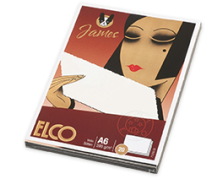 ELCO Schreibbkarte Velin A6 71316.10 weiss,280g 20 Stück