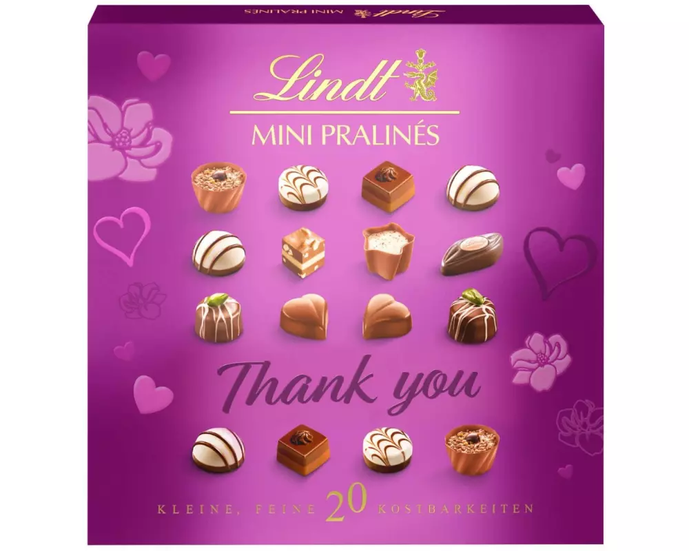 Lindt Schokolade Mini Pralinés Thank you 100 g