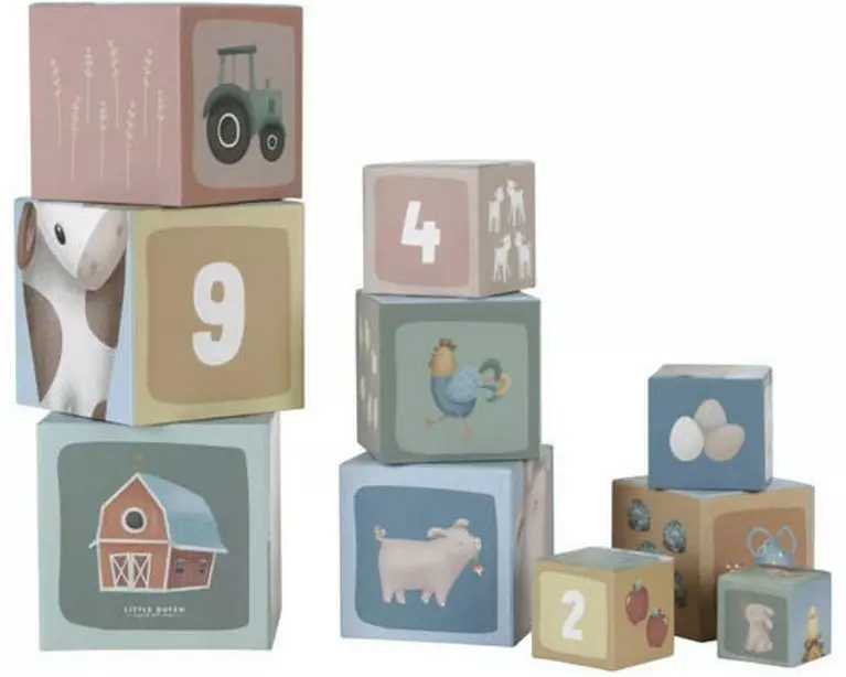 Little Dutch Stapelblöcke Little Farm FSC