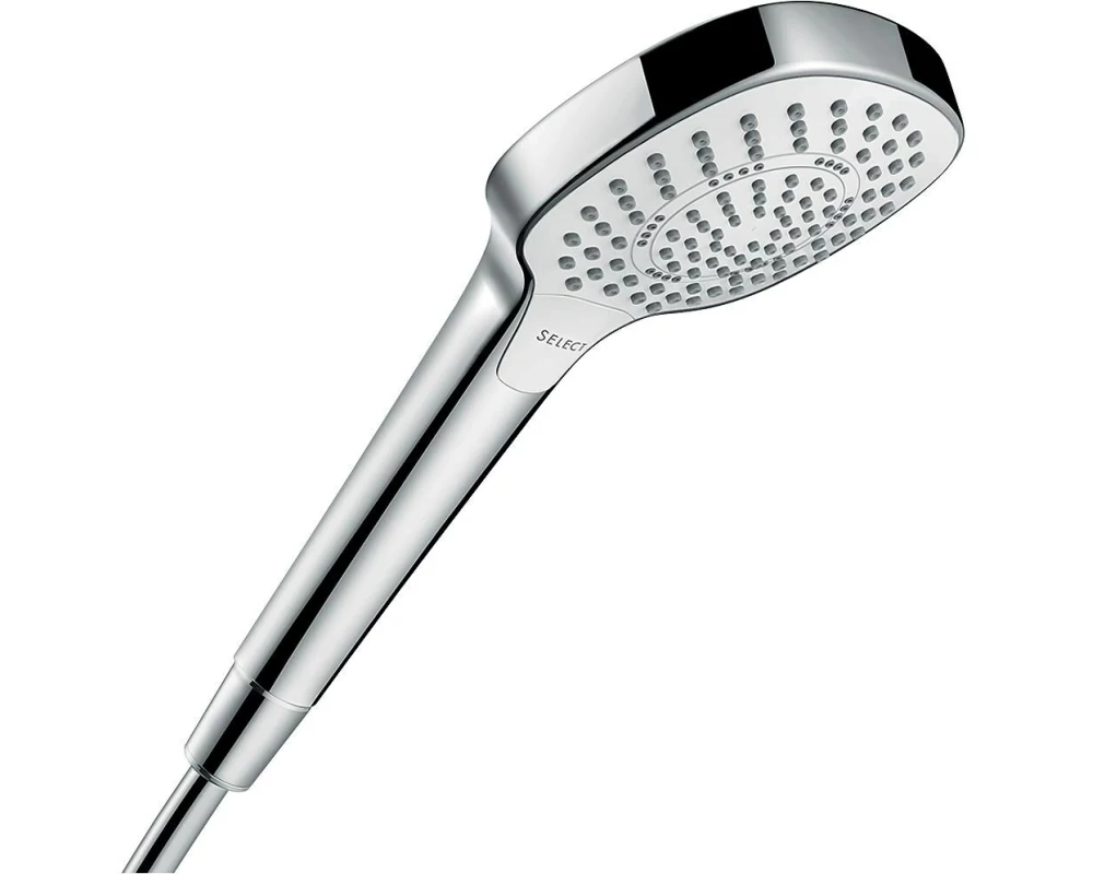 hansgrohe Croma Select E Multi Weiss/Chrom, 3 Strahlarten, EcoSmart, 9 l/min