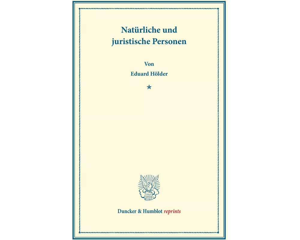 Natürliche und juristische Personen