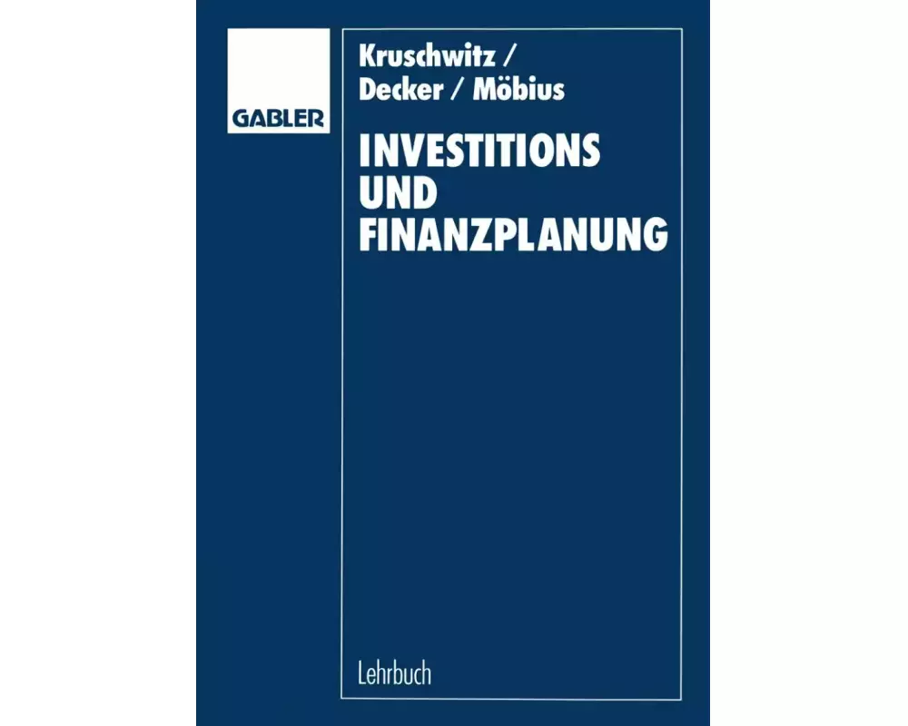 Investitions- und Finanzplanung