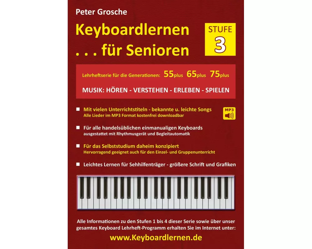 Keyboardlernen für Senioren (Stufe 3)