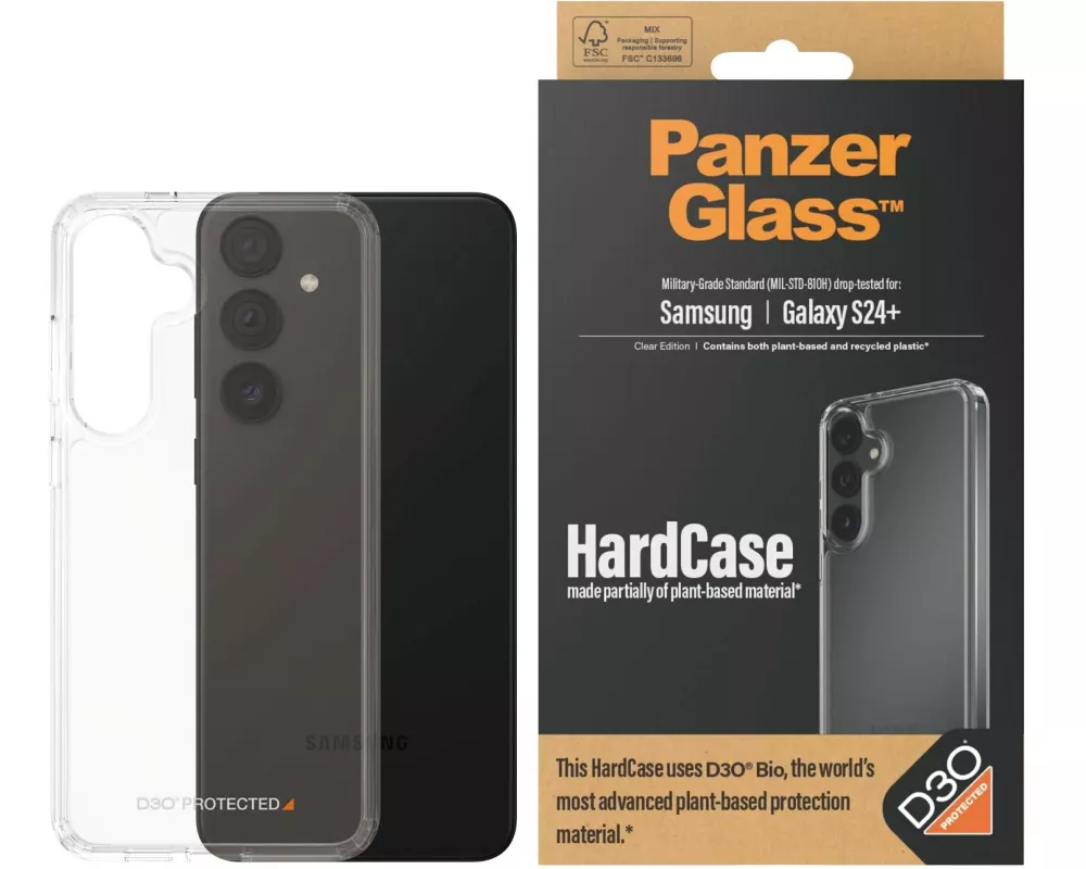 Panzerglass Back Cover HardCase D3O Galaxy S24+ Transparent