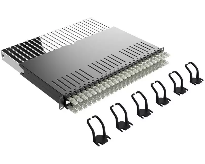 Patchbox PATCHBOX 365 Cat 6A, STP, 0.8 m, Grau, 24 Kassetten
