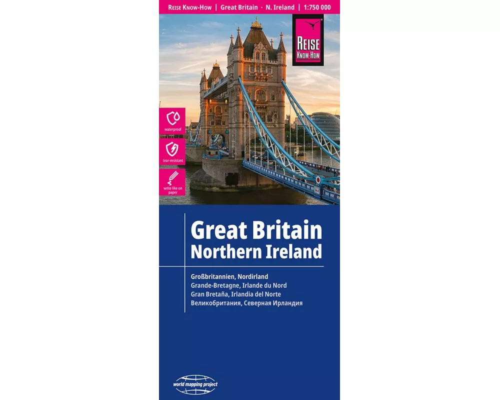 Reise Know-How Landkarte Großbritannien 1 : 750 000
