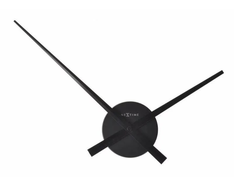 NeXtime Wanduhr Small Hands Ø 48 cm Schwarz