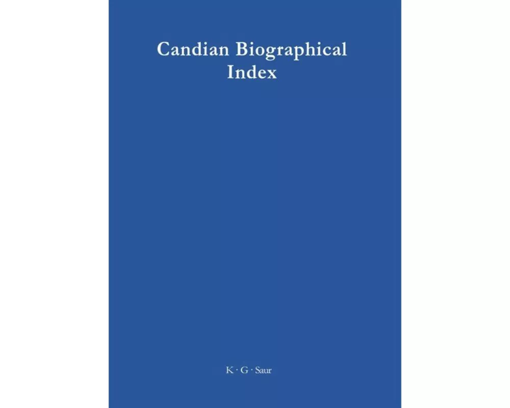 Canadian Biographical Index