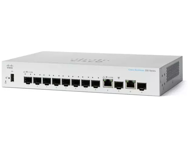 Cisco SFP Switch CBS350-8S-E-2G 10 Port