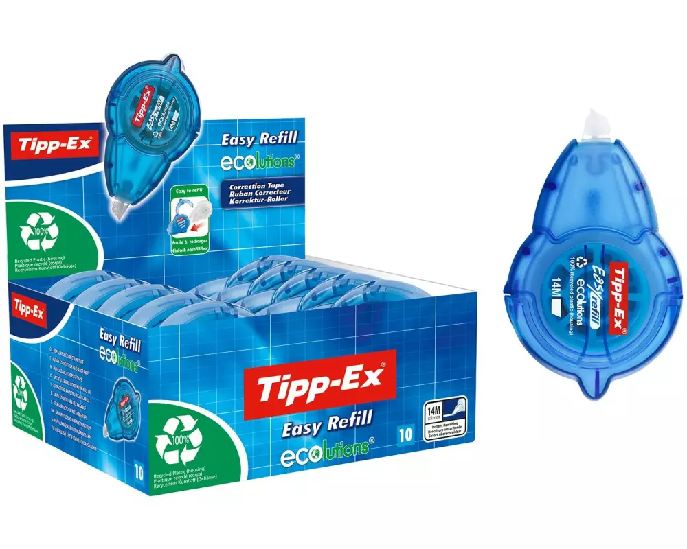 Tipp-Ex Korrekturroller Easy Refill Ecolutions 5 mm, 10er Box