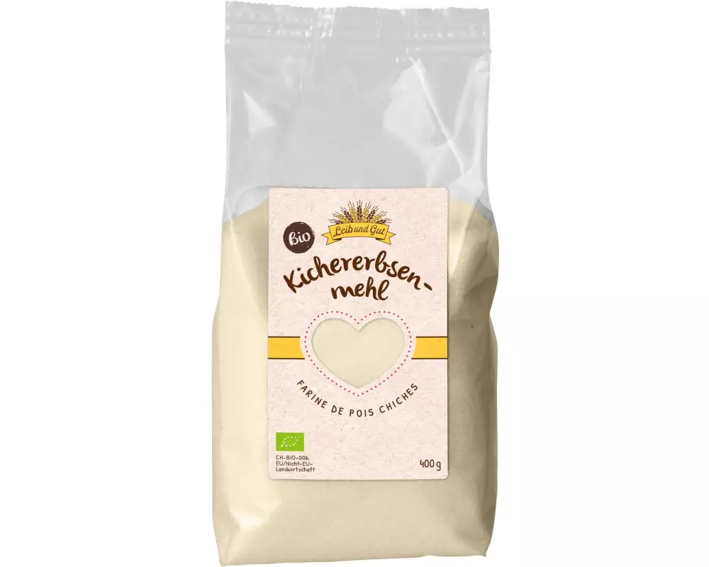 Leib und Gut Bio Kichererbsenmehl 400 g