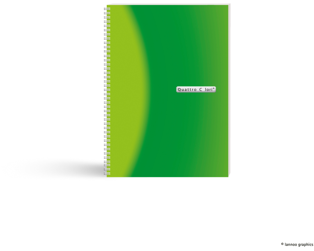 ROOST Notizbuch QC A5 130570 grün, 96 Seiten