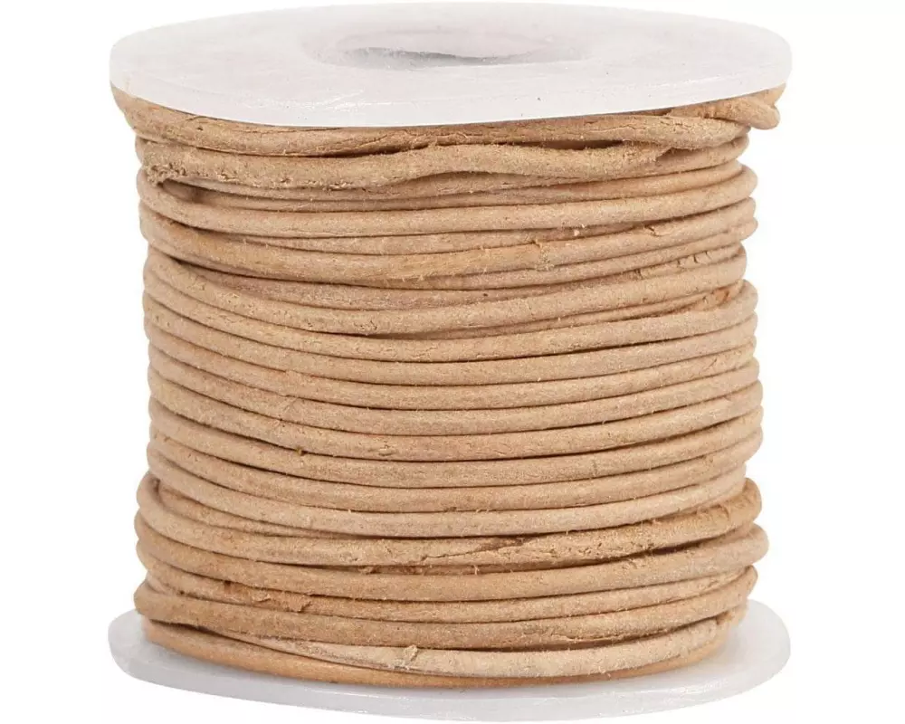 Creativ Company Lederband 1 mm, Beige, 10 m