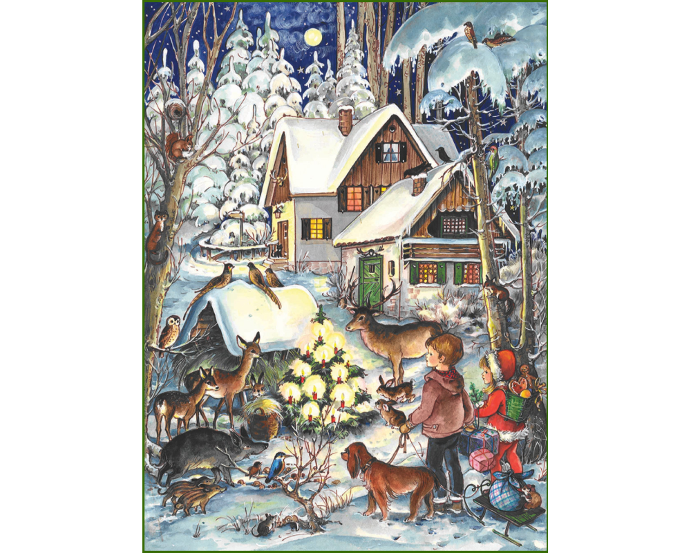 SELLMER Adventskalender 800 805 Winter bei den Tieren