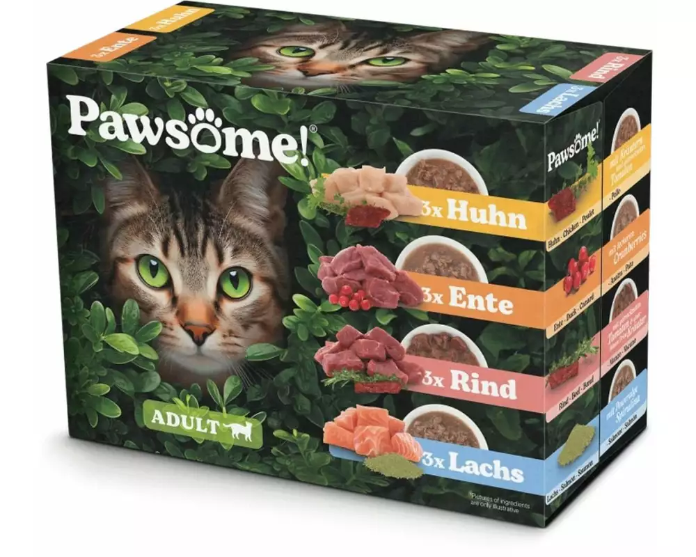 Pawsome Cat Superfood Multipack 12 x 85 g