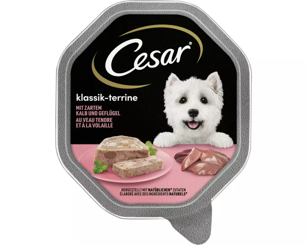 Cesar Klassik Terrine Geflügel, Gemüse, Kalb
