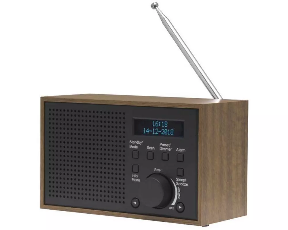 Denver DAB-46DGR Retro DAB+/FM Bluetooth LCD-Display