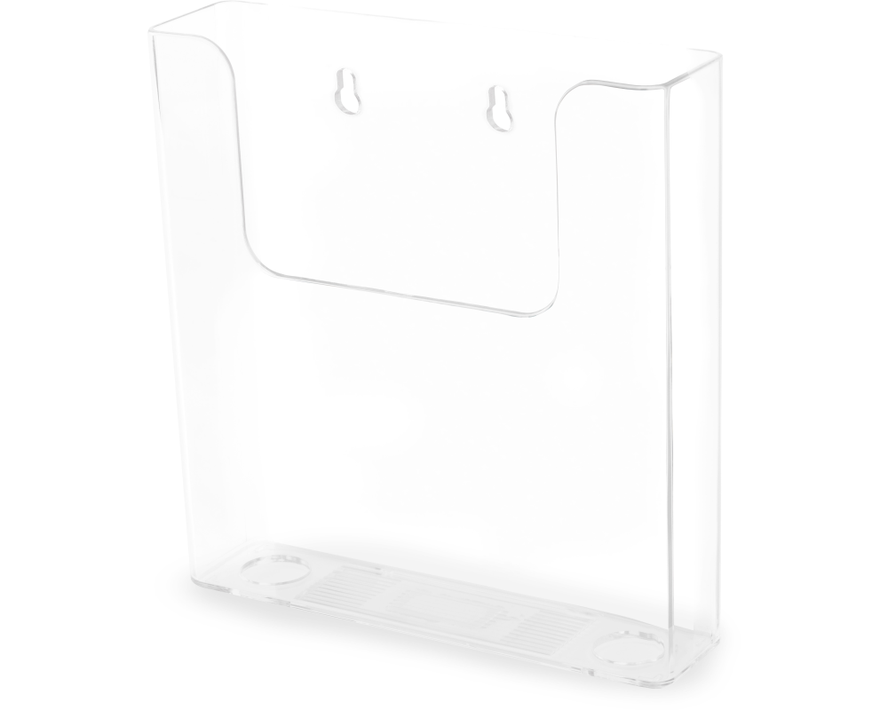 DEFLECTO Prospekthalter A4 76401 flache Rückseite