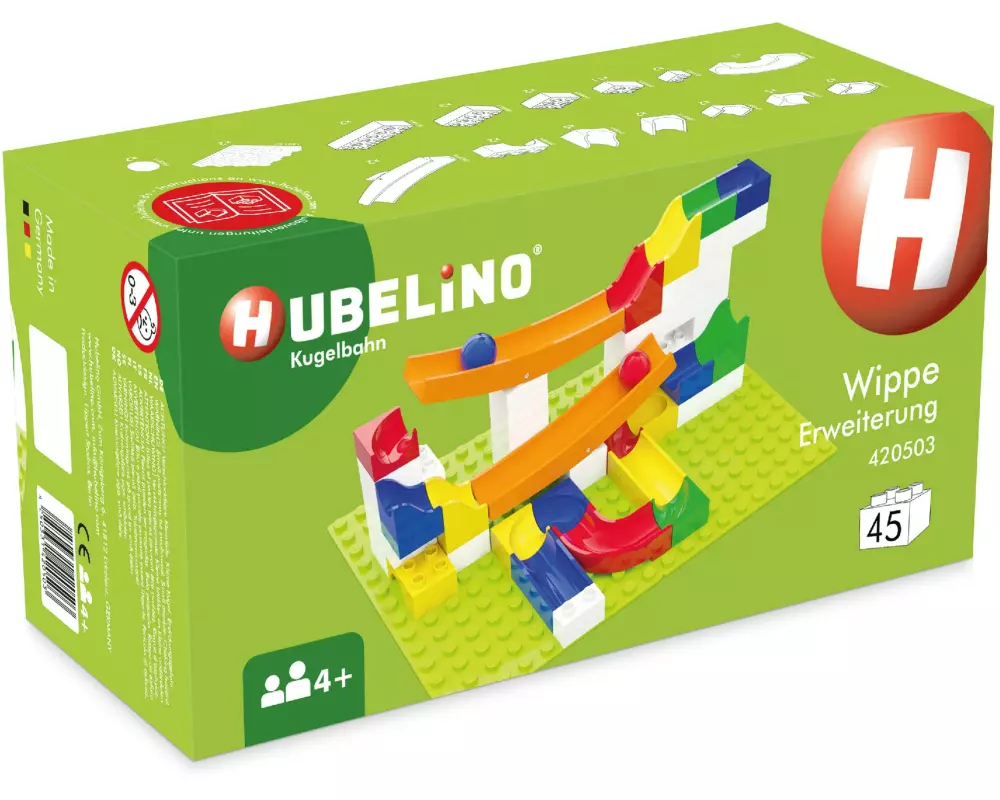 Hubelino Kugelbahn Wippen Erweiterung 45 Teile
