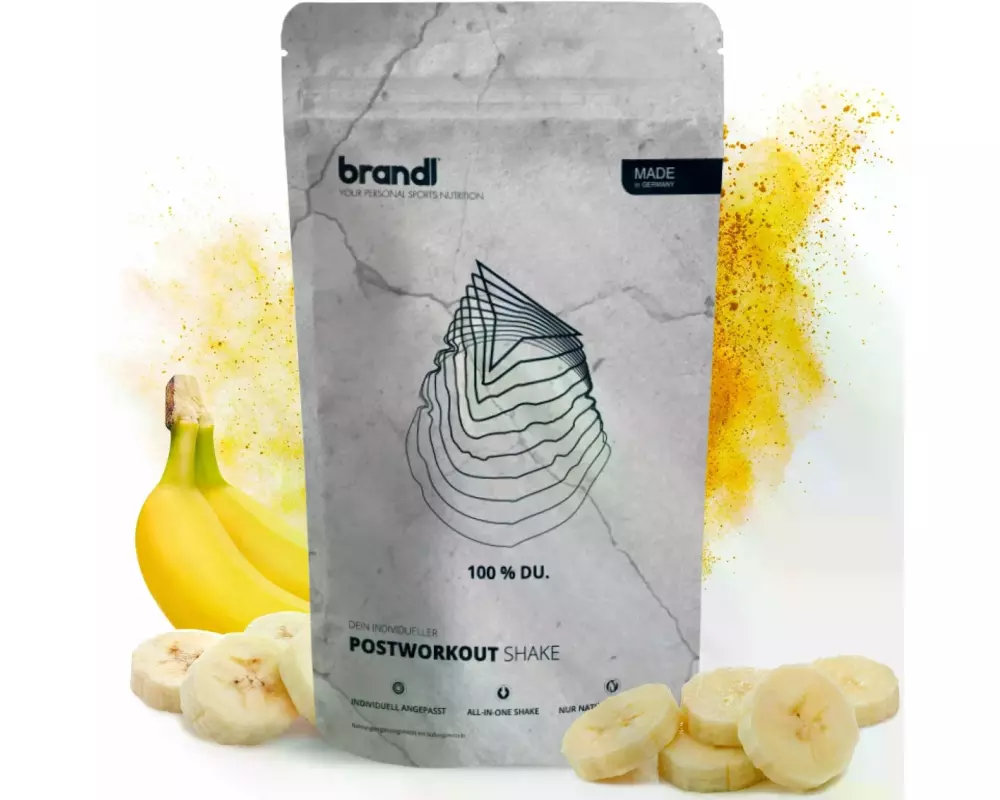 Brandl-Nutrition Pulver Vegan Protein All-in-One Post Workout Banane 1000 g