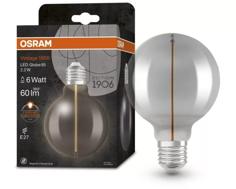 OSRAM Vintage 1906 LED CLASSIC A 2.2W, E27, Warmweiss (WW)
