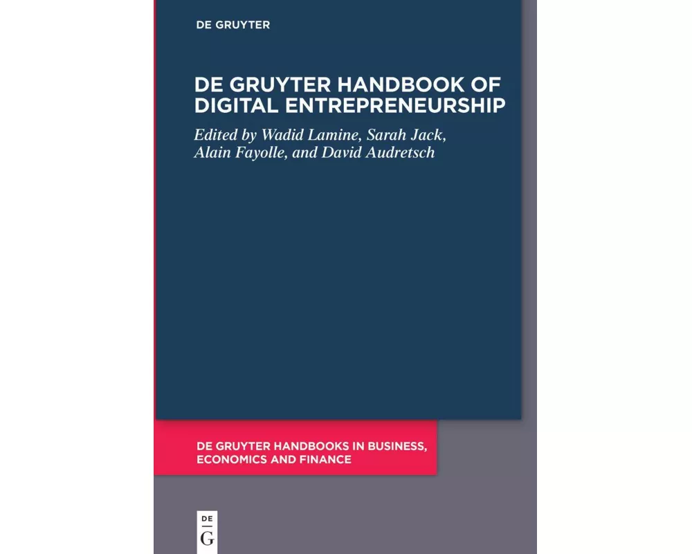 De Gruyter Handbook of Digital Entrepreneurship