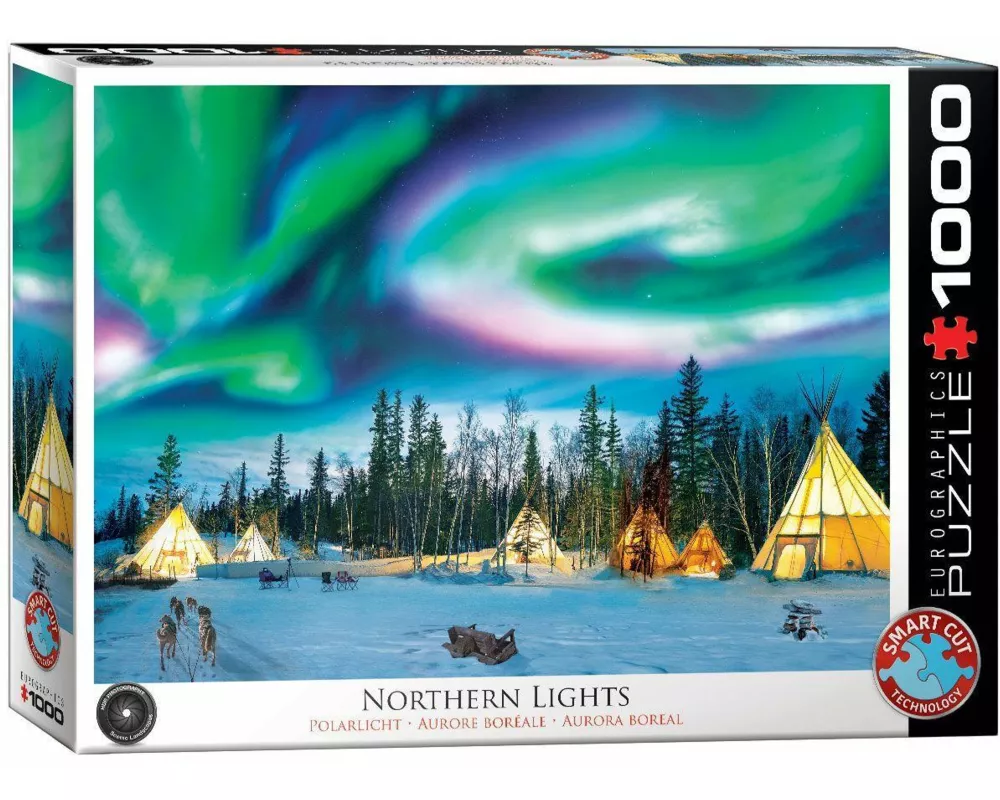 Puzzle 1000 Teile - Northern Lights - Yellowknife