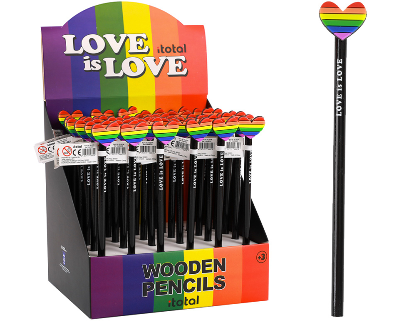ROOST Bleistift Love is Love XL2178 Radiergummi