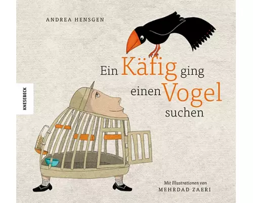 Ein Käfig ging einen Vogel suchen