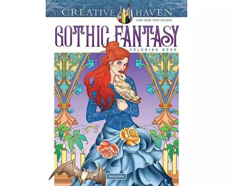 Creative Haven Gothic Fantasy Coloring Book