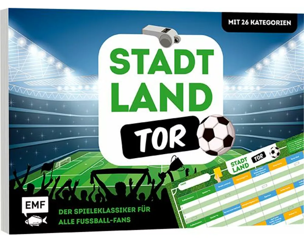 Stadt, Land, Tor – Der Spieleklassiker für alle Fußball-Fans