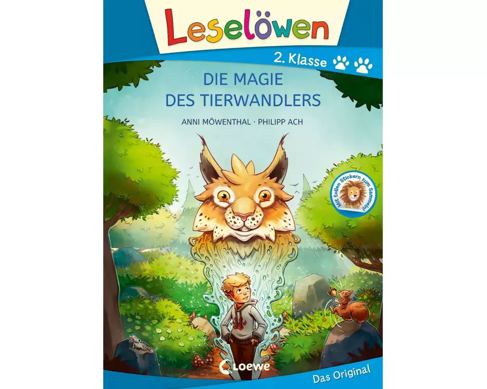 Leselöwen 2. Klasse - Die Magie des Tierwandlers (Großbuchstabenausgabe)