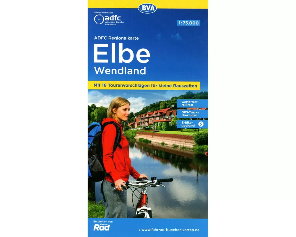 BVA ADFC Regionalkarte Elbe Wendland 1:75.000