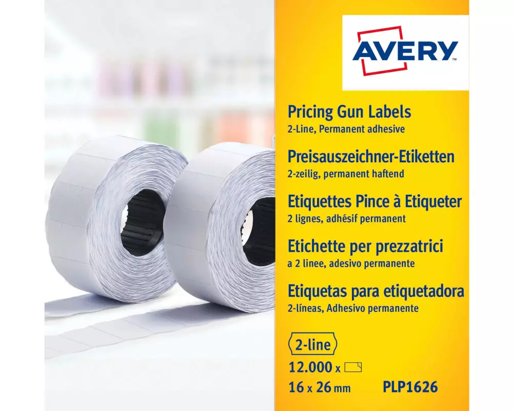 Avery Zweckform Preisauszeichnungsetikett Permanent 26 x 16 mm, 12000 Stück
