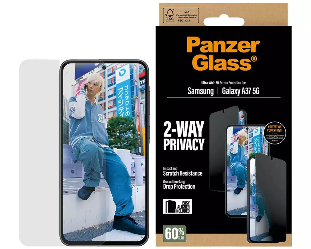 Panzerglass Displayschutz Ultra Wide Fit Privacy Galaxy A37 5G