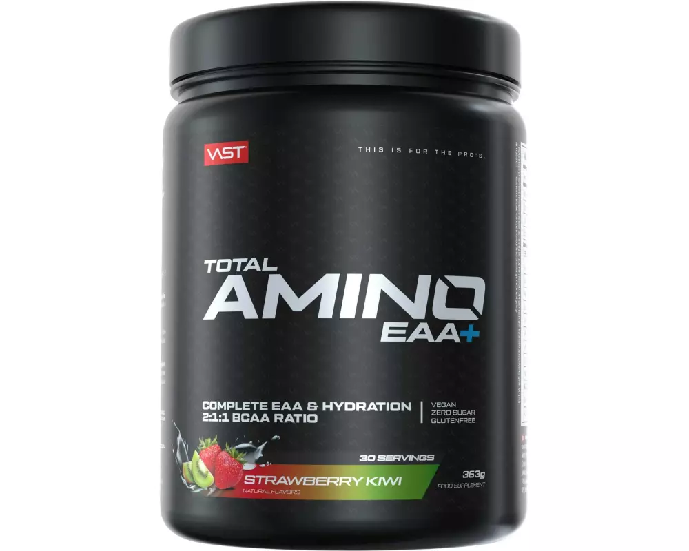 VAST Pulver Total Amino EAA+ Dose: 381g, Strawberry Kiwi