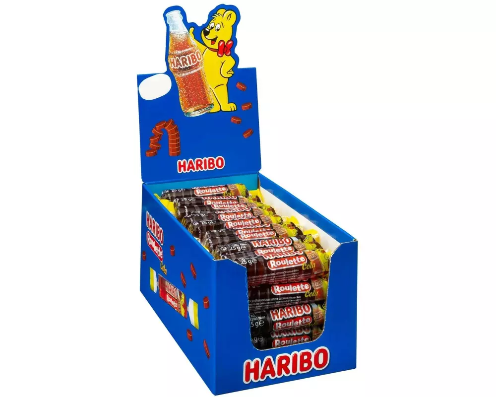 Haribo Int. Gummibonbons Cola Roulette 50 x 25 g