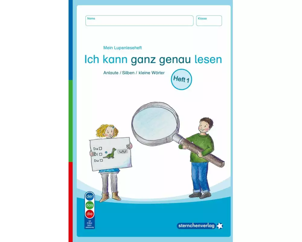 Mein Lupenleseheft 1 - Ich kann ganz genau lesen - Ausgabe mit Artikelkennzeichnung (DaZ)