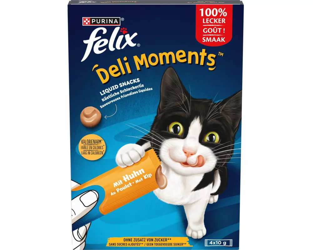 Felix Katzen-Snack Deli Moments Huhn 4 x 10g